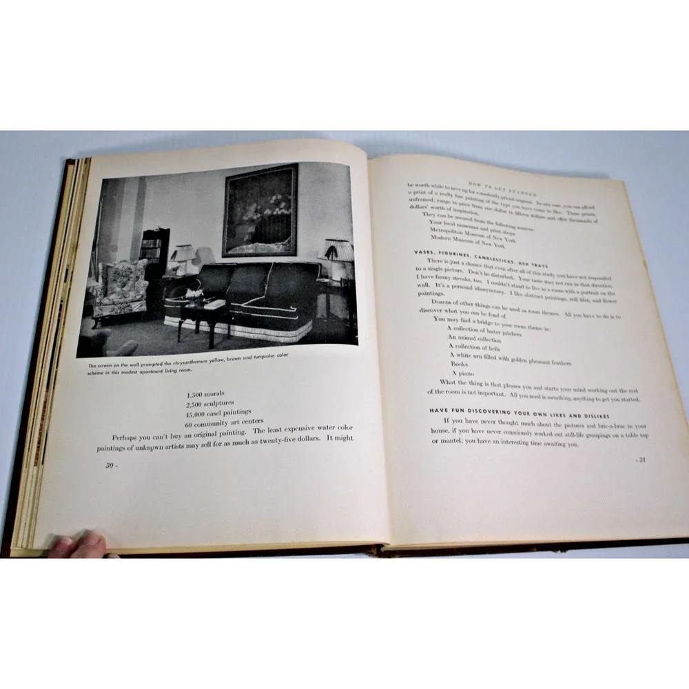 Vintage 1940 Popular Home Decoration Mary Davis Gillies McCall’s Interior Design